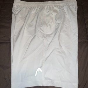 Men's Head White Tennis Shorts  New/Large